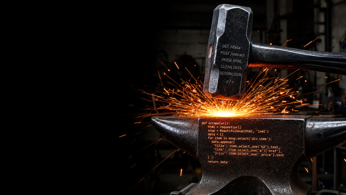 Glowing industrial hammer forging steel